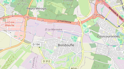 Carte de localisation de l'évènement