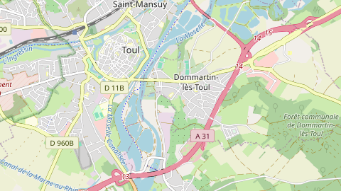 Carte de localisation de l'évènement