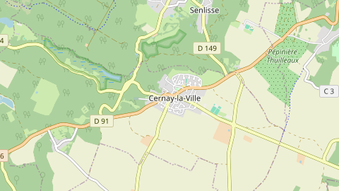 Carte de localisation de l'évènement