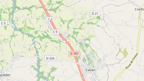 Carte de localisation de l'évènement