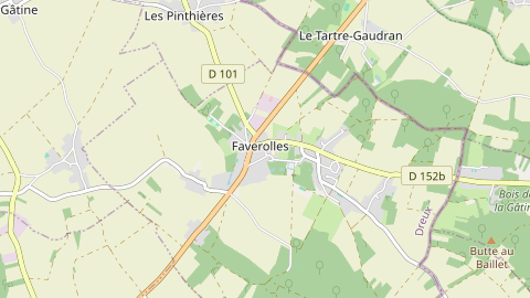 Carte de localisation de l'évènement