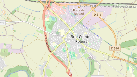 Carte de localisation de l'évènement