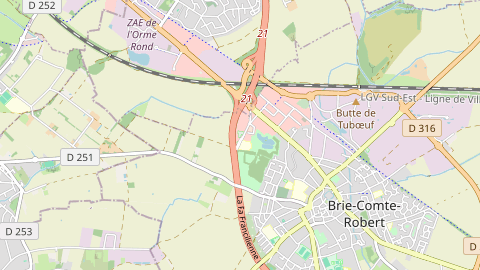 Carte de localisation de l'évènement