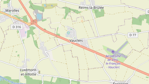 Carte de localisation de l'évènement