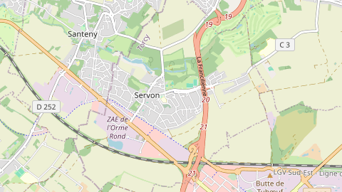 Carte de localisation de l'évènement