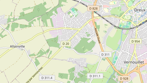 Carte de localisation de l'évènement