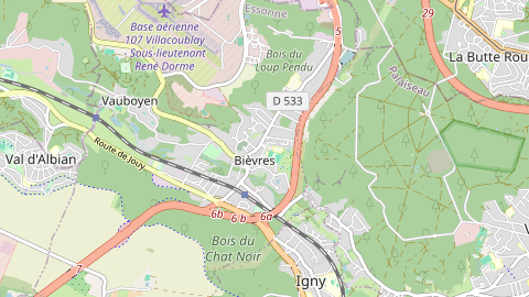 Carte de localisation de l'évènement