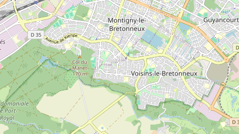Carte de localisation de l'évènement