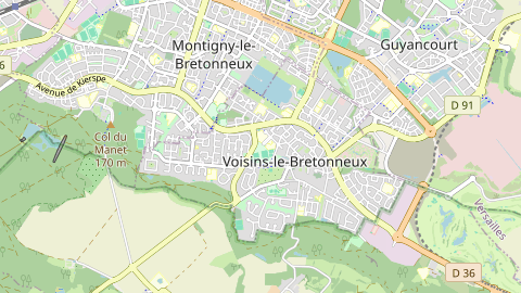 Carte de localisation de l'évènement