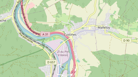 Carte de localisation de l'évènement