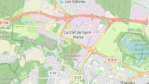 Carte de localisation de l'évènement