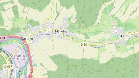 Carte de localisation de l'évènement