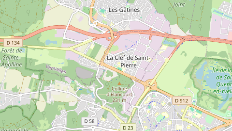 Carte de localisation de l'évènement