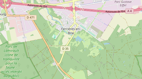 Carte de localisation de l'évènement