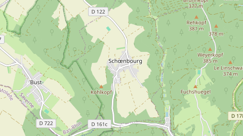 Carte de localisation de l'évènement