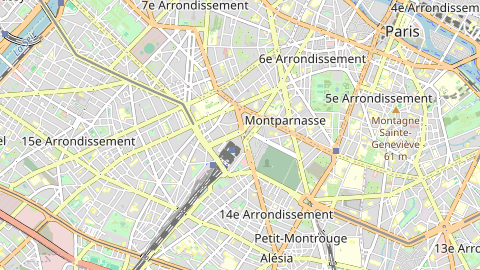 Carte de localisation de l'évènement