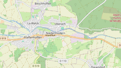 Carte de localisation de l'évènement