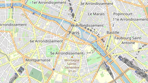 Carte de localisation de l'évènement