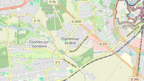 Carte de localisation de l'évènement