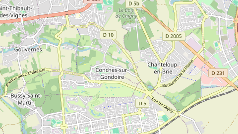 Carte de localisation de l'évènement