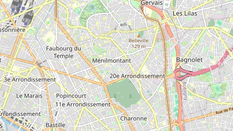 Carte de localisation de l'évènement