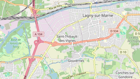 Carte de localisation de l'évènement