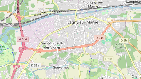 Carte de localisation de l'évènement