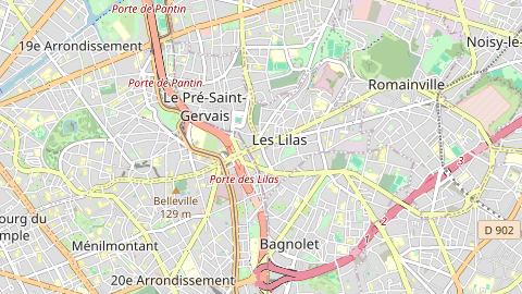 Carte de localisation de l'évènement