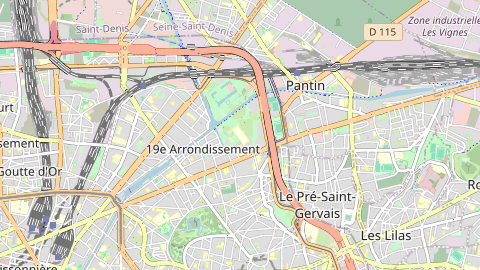 Carte de localisation de l'évènement