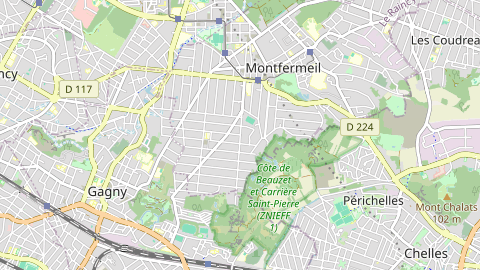 Carte de localisation de l'évènement