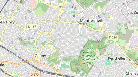 Carte de localisation de l'évènement