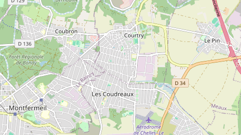 Carte de localisation de l'évènement