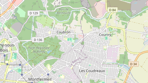 Carte de localisation de l'évènement