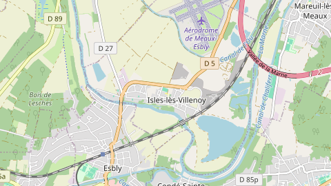 Carte de localisation de l'évènement