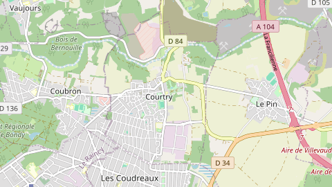 Carte de localisation de l'évènement