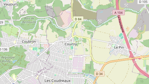 Carte de localisation de l'évènement