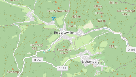 Carte de localisation de l'évènement