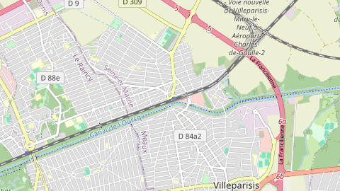 Carte de localisation de l'évènement