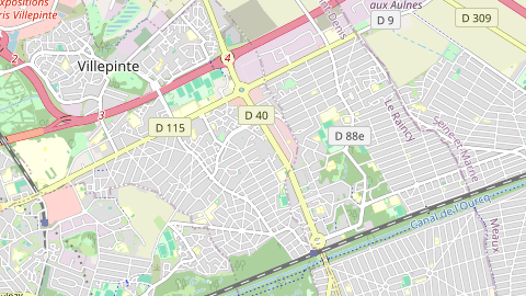 Carte de localisation de l'évènement
