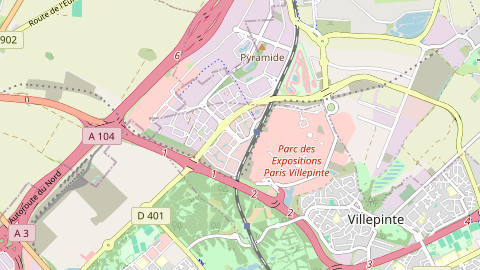 Carte de localisation de l'évènement