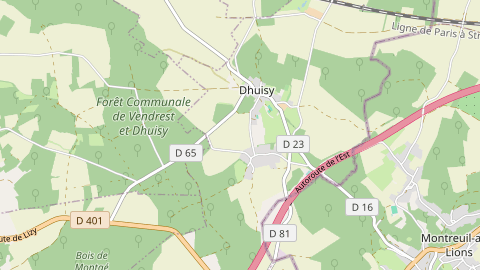 Carte de localisation de l'évènement
