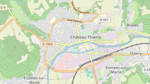 Carte de localisation de l'évènement