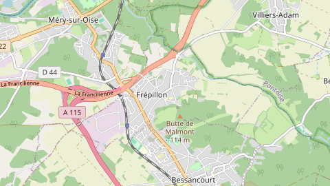Carte de localisation de l'évènement