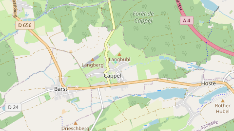 Carte de localisation de l'évènement