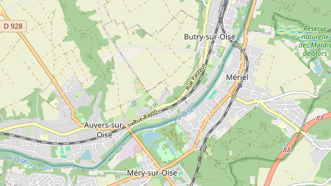 Carte de localisation de l'évènement