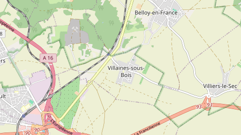 Carte de localisation de l'évènement