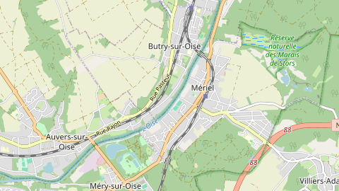Carte de localisation de l'évènement