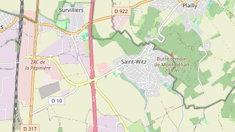 Carte de localisation de l'évènement