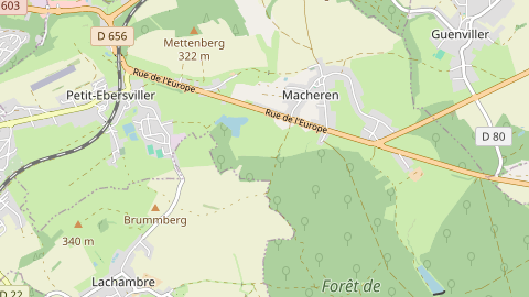 Carte de localisation de l'évènement