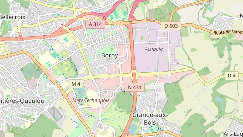 Carte de localisation de l'évènement